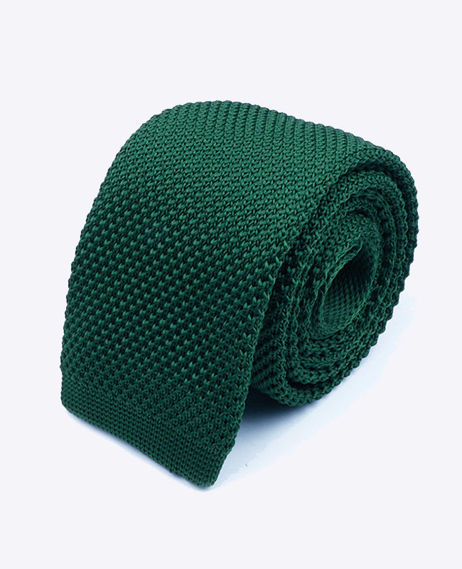 Krawatte Grün Nr. 1 Herren aus Strick „Léon"