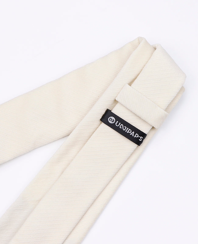 Weiße Samtkrawatte für Herren | Marius - Unipap's