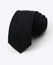Cravate Noir Homme en Effet Velours «Simon»