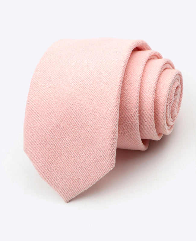 Cravate Rose n°1 Homme en Effet Velours «Simon»