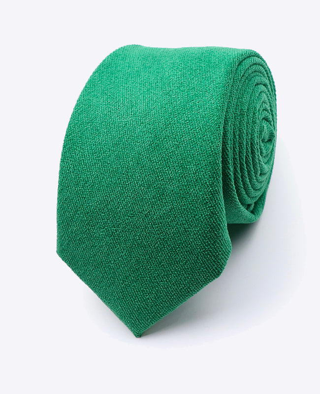 Krawatte Grün Nr. 3 Herren in Samt-Optik | Simon - Unipap's