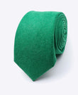 Krawatte Grün Nr. 3 Herren in Samt-Optik | Simon - Unipap's