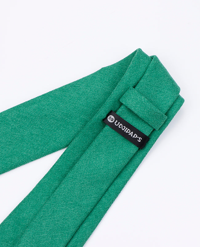 Krawatte Grün Nr. 3 Herren in Samt-Optik | Simon - Unipap's