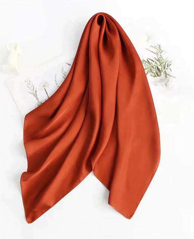 Schal Terracotta Damen aus Polyester «Jeanne»
