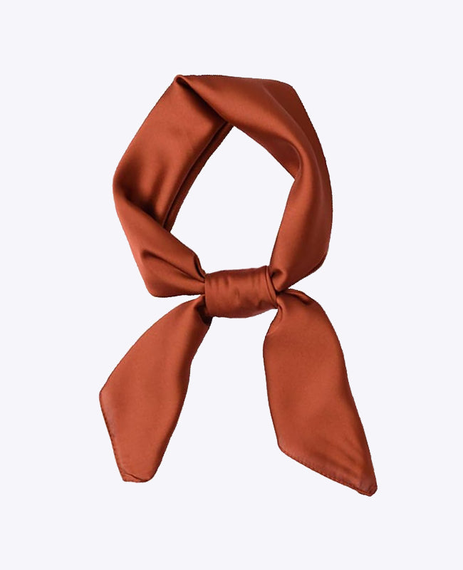 Schal Terracotta Damen aus Polyester «Jeanne»