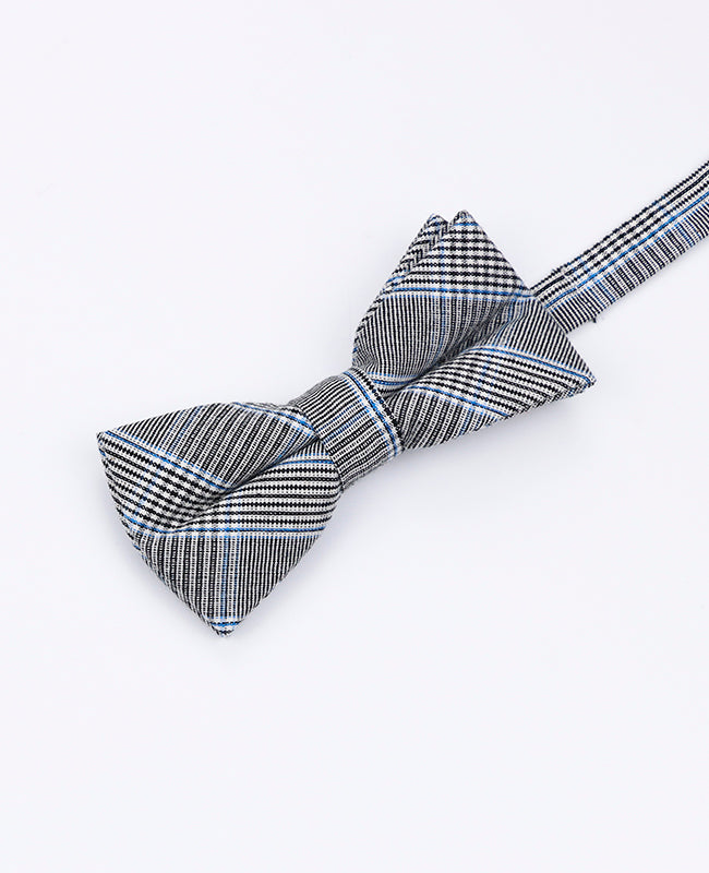 Fliege Tartan Grau n°1 Kinder aus Baumwolle | Marcel - Unipap's