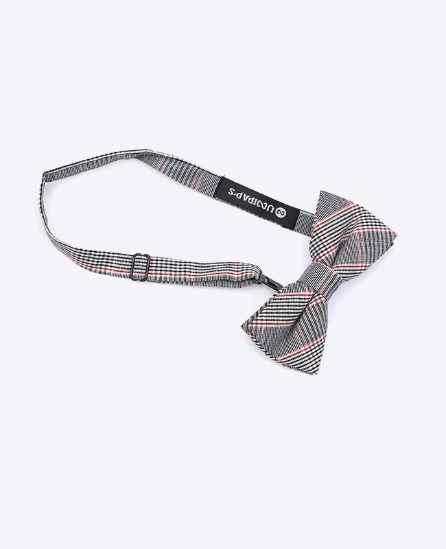 Fliege Tartan Grau n°2 Kinder aus Baumwolle | Marcel - Unipap's