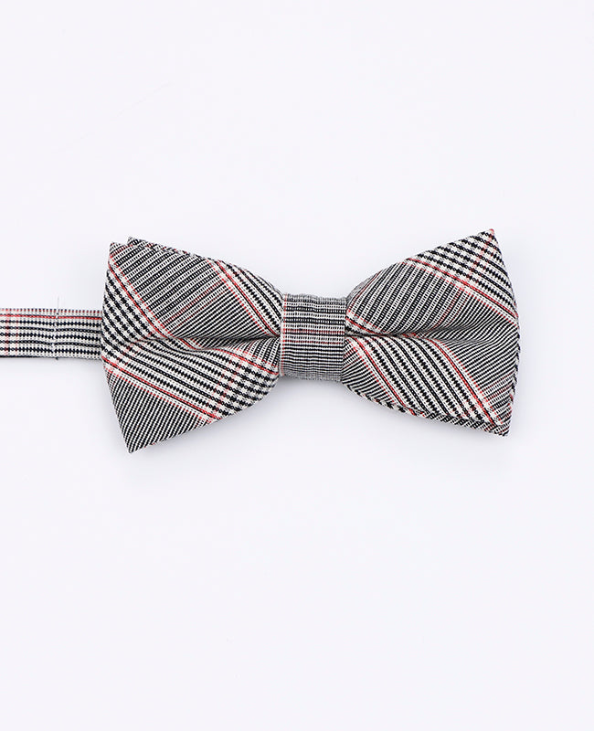 Fliege Tartan Grau n°2 Kinder aus Baumwolle | Marcel - Unipap's