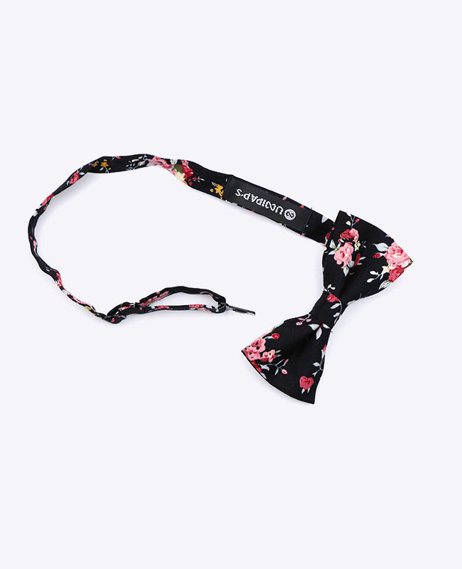 Noeud Papillon Liberty Noir n°1 Enfant en Coton | Charles - Unipap's