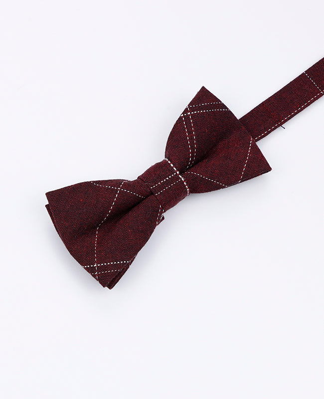 Fliege Tartan Rot Kinder aus Baumwolle | Marcel - Unipap's