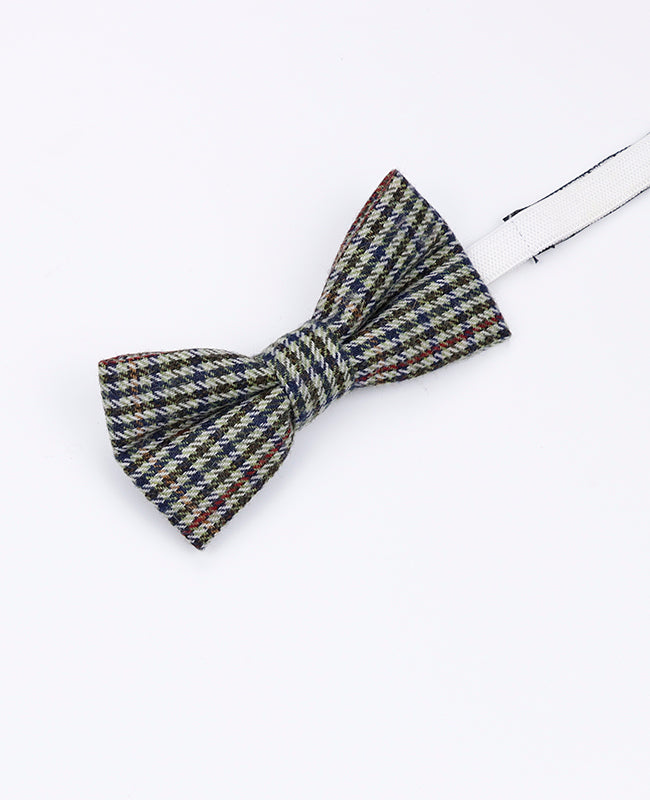 Fliege Tartan Grau Nr. 9 Kinder aus Wolle | Nobert - Unipap's