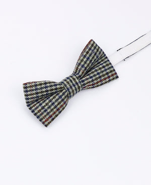 Fliege Tartan Grau Nr. 9 Kinder aus Wolle | Nobert - Unipap's