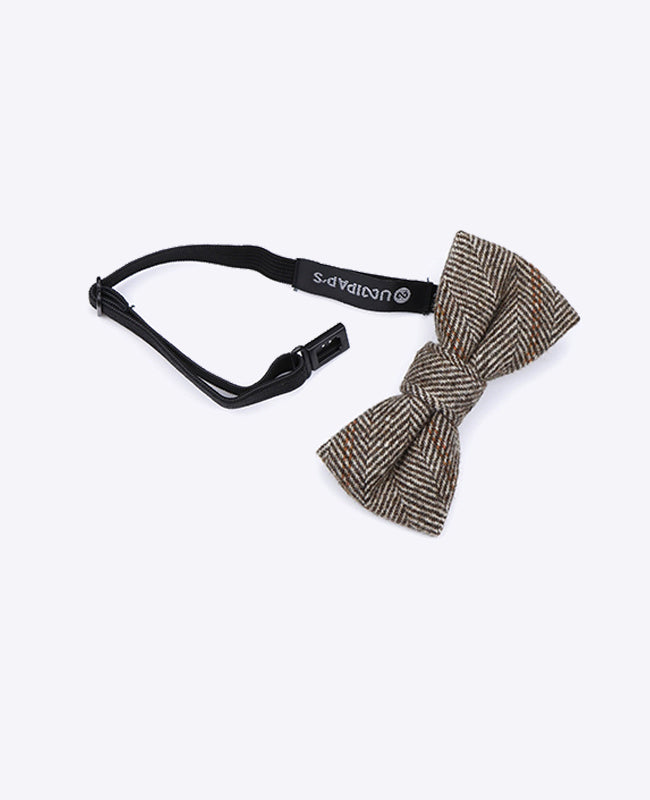 Fliege Tartan Grau Nr. 3 Kinder Wolle | Norbert - Unipap's