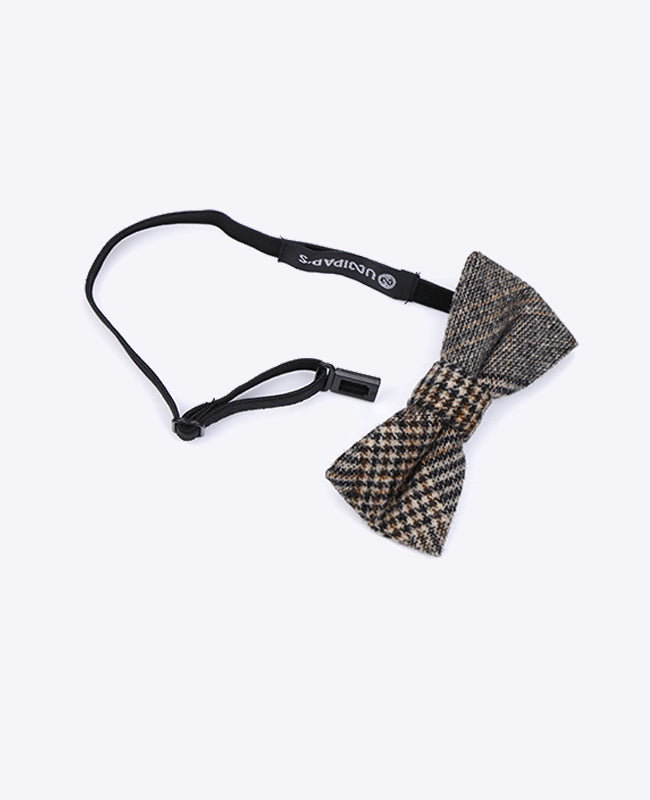 Fliege Tartan Grau n°6 Kinder Wolle | Norbert - Unipap's