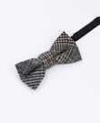 Fliege Tartan Grau Nr. 7 Kinder aus Wolle | Norbert - Unipap's