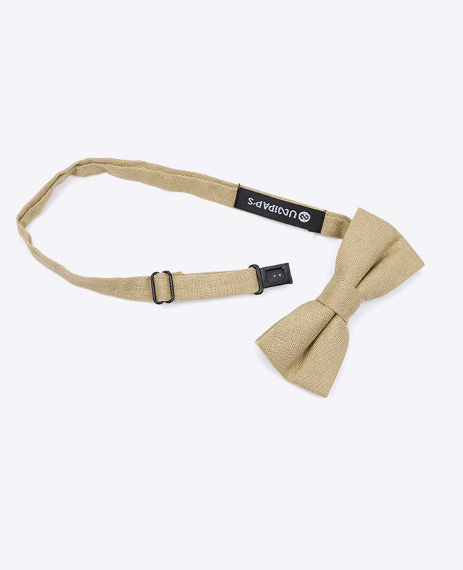 Fliege Beige n°1 Kinder aus Leinen | Basile - Unipap's