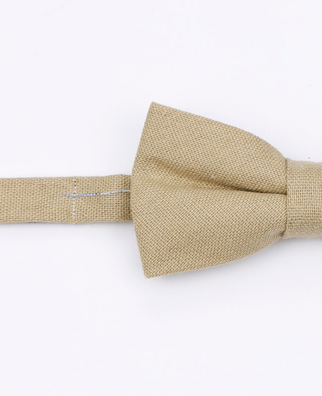Fliege Beige n°1 Kinder aus Leinen | Basile - Unipap's