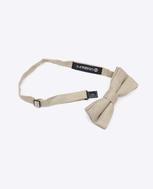 Fliege Beige n°2 Kinder aus Leinen | Basile - Unipap's