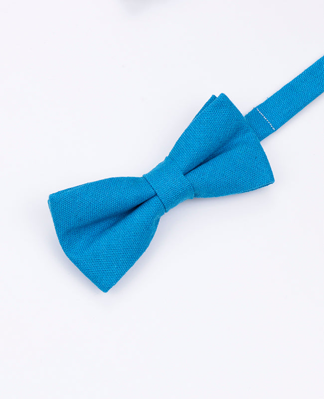Fliege Blau n°3 Kinder Leinen | Basile - Unipap's
