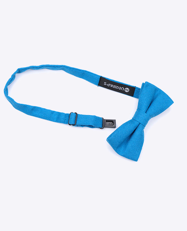 Fliege Blau n°3 Kinder Leinen | Basile - Unipap's