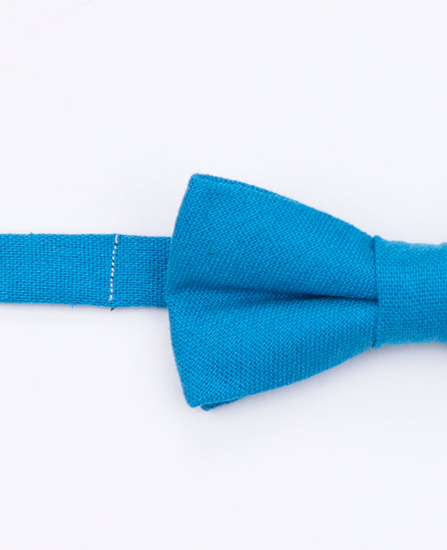 Fliege Blau n°3 Kinder Leinen | Basile - Unipap's