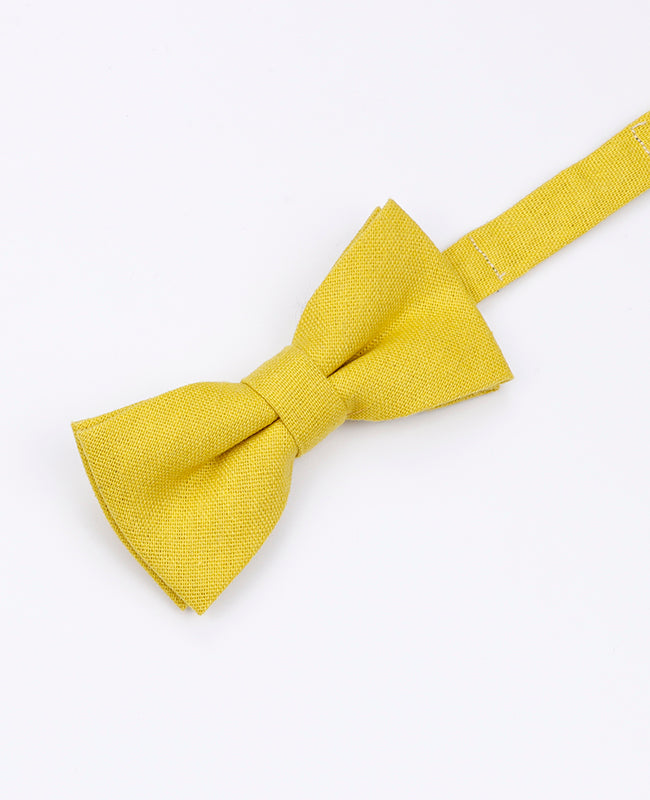 Fliege Gelb Nr.1 Kinder aus Leinen | Basile - Unipap's