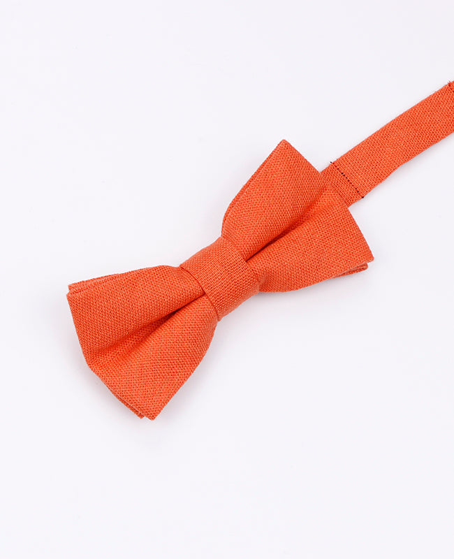 Fliege Orange Nr.1 Kinder aus Leinen | Basile - Unipap's