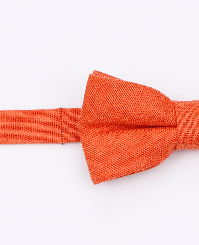 Fliege Orange Nr.1 Kinder aus Leinen | Basile - Unipap's