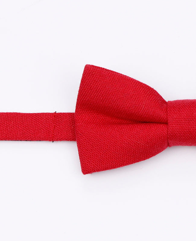 Fliege Rot n°3 Kinder aus Leinen | Basile - Unipap's