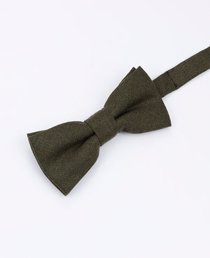 Noeud Papillon Vert n°1 Enfant en Lin | Basile - Unipap's