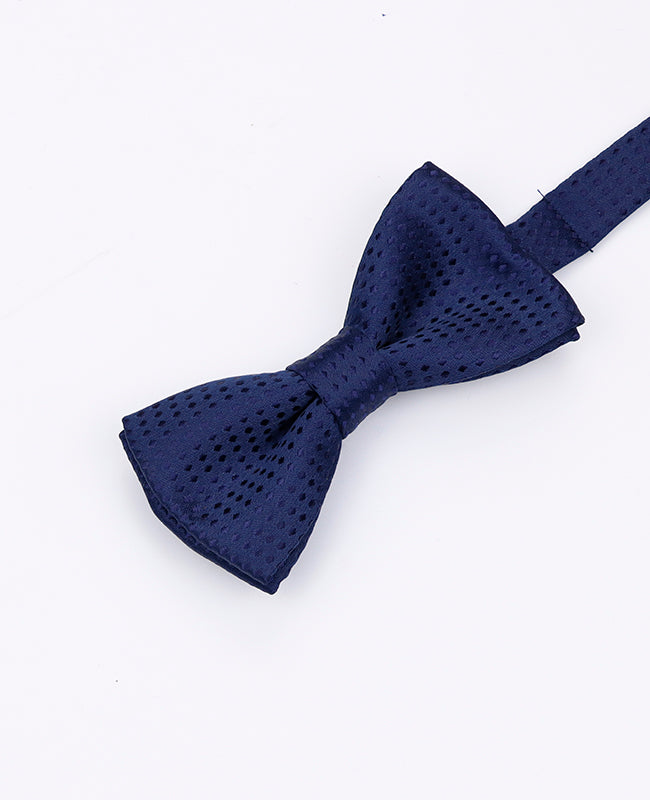 Blaue Fliege Nr. 3 mit Punkten für Kinder aus Polyester | Louis - Unipap's