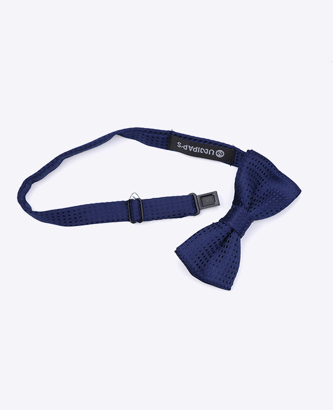 Blaue Fliege n°3 mit Punkten Kinder aus Polyester | Louis - Unipap's