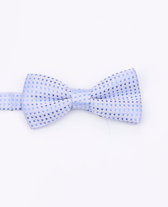 Blaue Fliege n°6 mit Punkten für Kinder aus Polyester | Louis - Unipap's