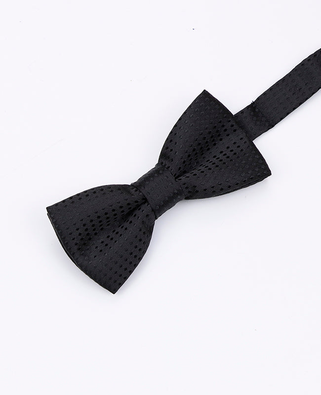 Schwarze Fliege mit Punkten für Kinder aus Polyester | Louis - Unipap's