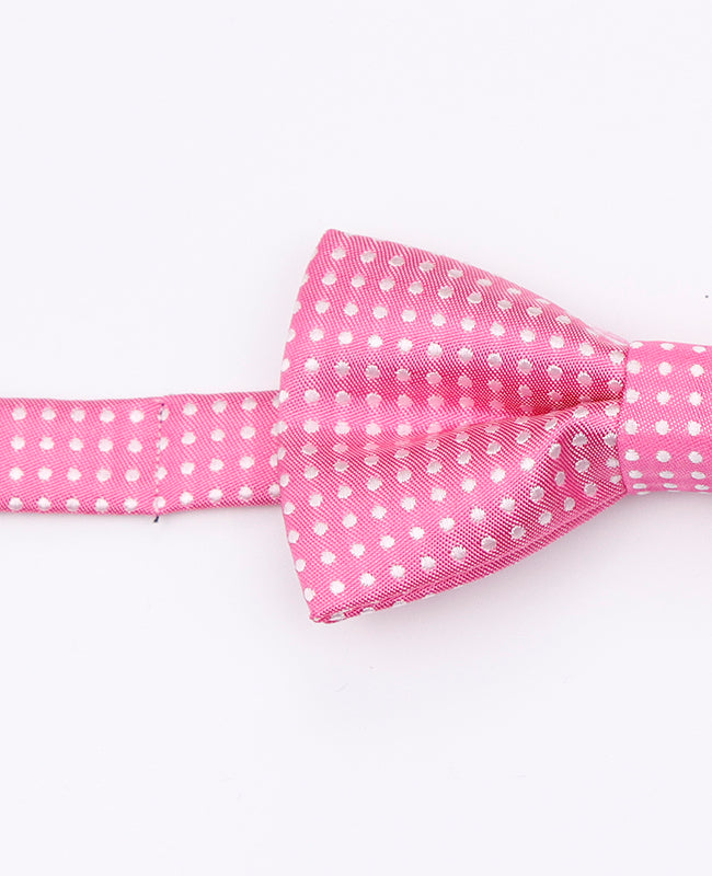 Rosa Fliege n°2 mit Punkten für Kinder aus Polyester | Louis - Unipap's