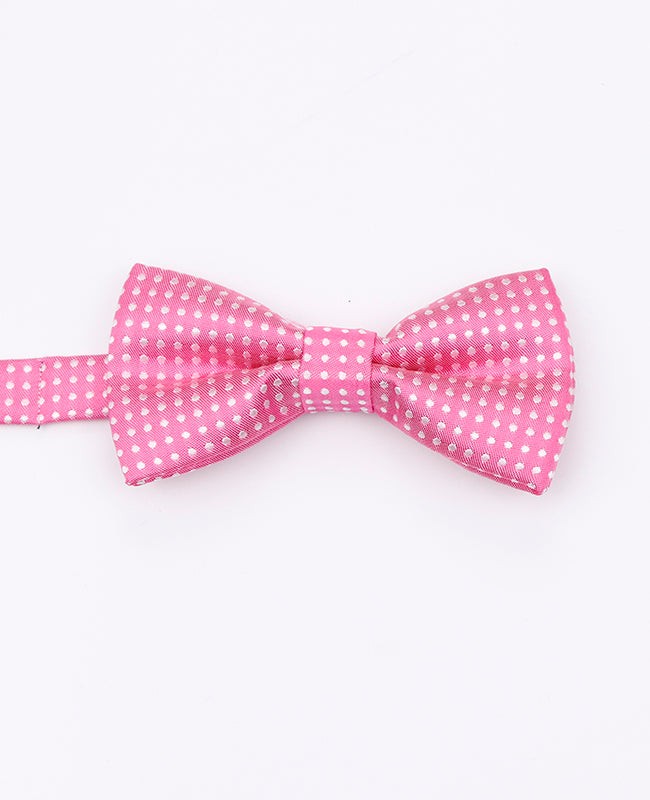 Fliege Rosa n°2 mit Punkten Kinder aus Polyester | Louis - Unipap's