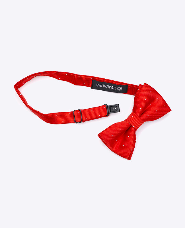 Fliege Rot Nr. 2 mit Punkten Kinder aus Polyester «Georges»