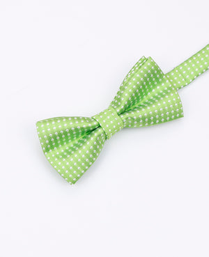 Grüne Fliege Nr. 1 mit Punkten für Kinder aus Polyester | Louis - Unipap's