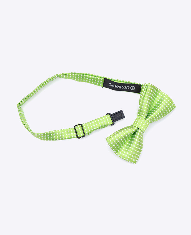 Grüne Fliege Nr. 1 mit Punkten für Kinder aus Polyester | Louis - Unipap's