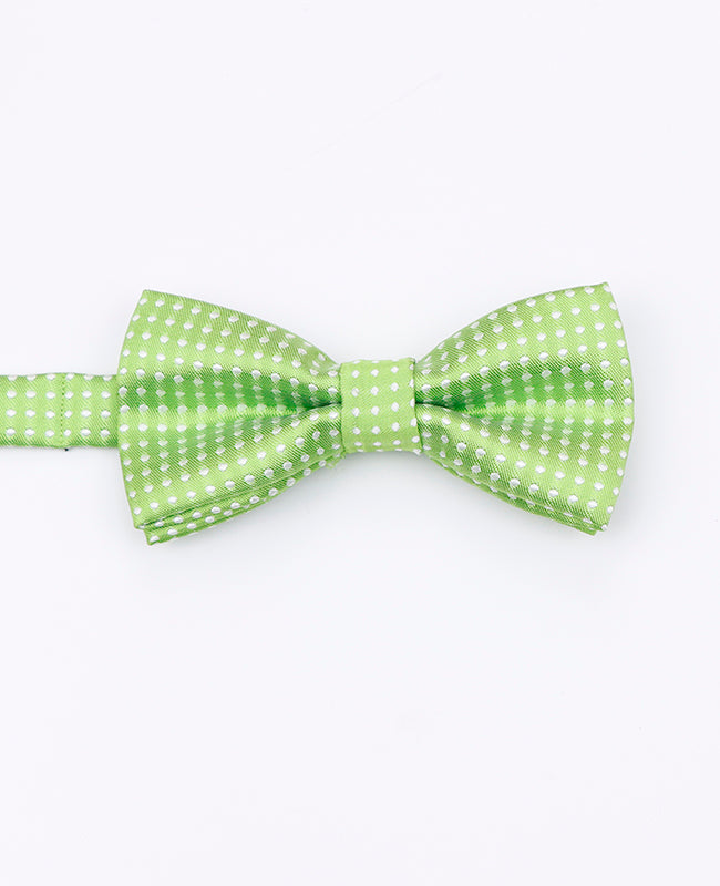 Grüne Fliege n°1 mit Punkten für Kinder aus Polyester | Louis - Unipap's