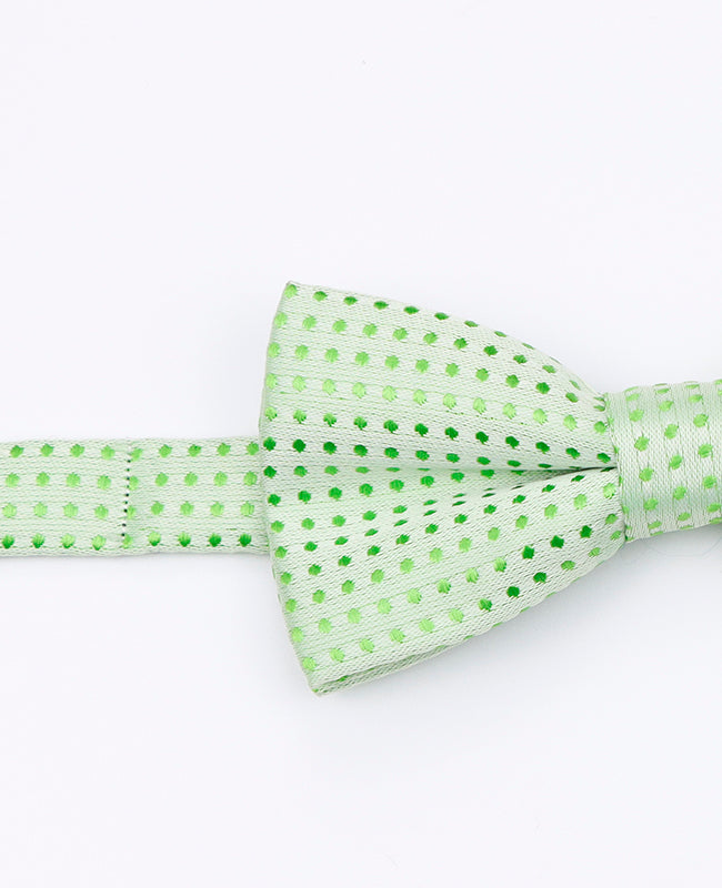 Grüne Fliege n°2 mit Punkten für Kinder aus Polyester | Louis - Unipap's