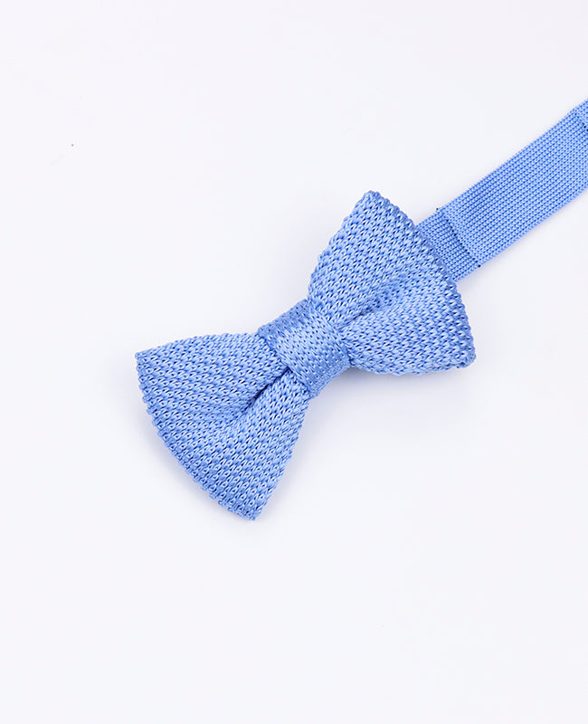 Fliege Blau n°3 Kinder aus Strick «Léon»