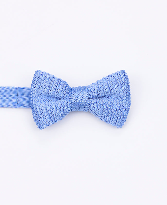 Fliege Blau n°3 Kinder aus Strick «Léon»