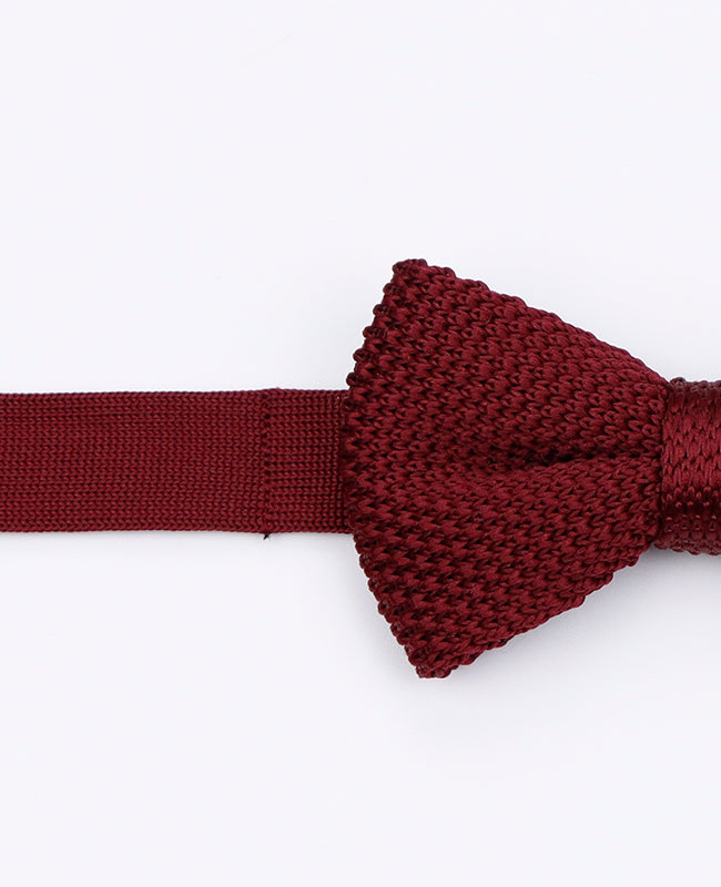 Rote Kinder-Fliege Nr. 1 aus Strick «Léon»