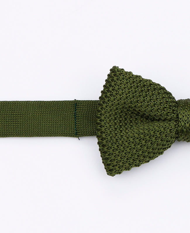Noeud Papillon Vert n°2 Enfant en Tricot «Léon»