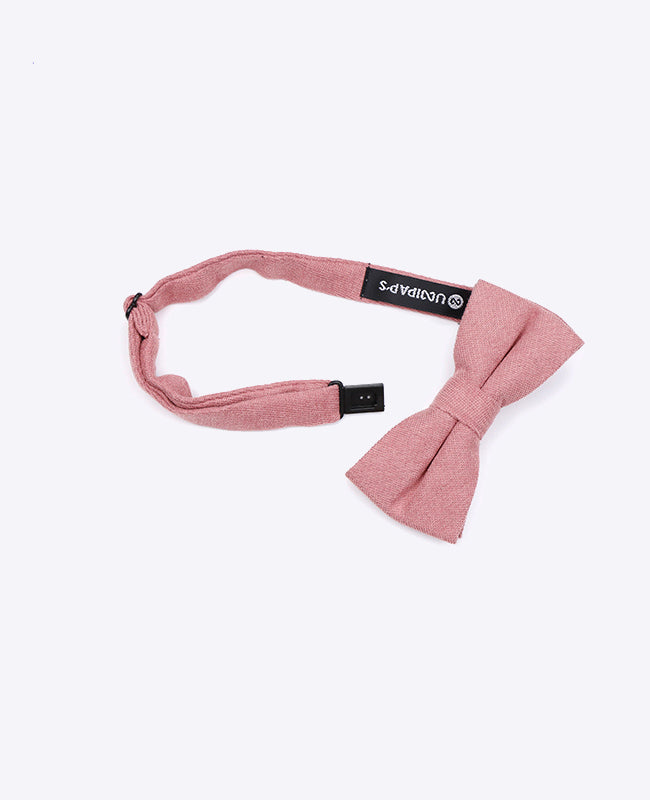 Fliege Rosa n°2 Kinder in Samt-Optik «Simon»