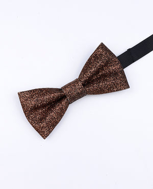 Glitzer-Fliege Braun Kinder aus Polyester «Olive»