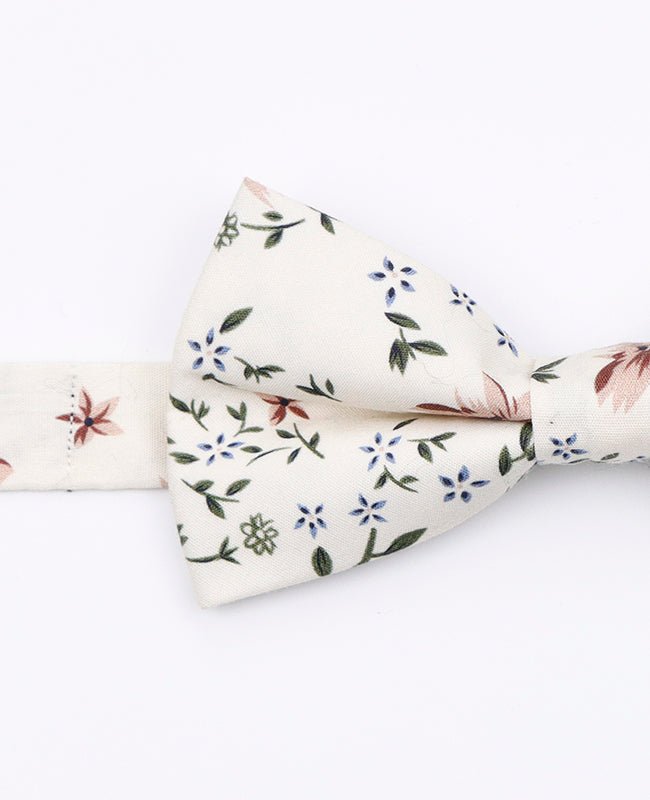 Fliege Liberty Weiß n°8 Herren aus Baumwolle «Charles»