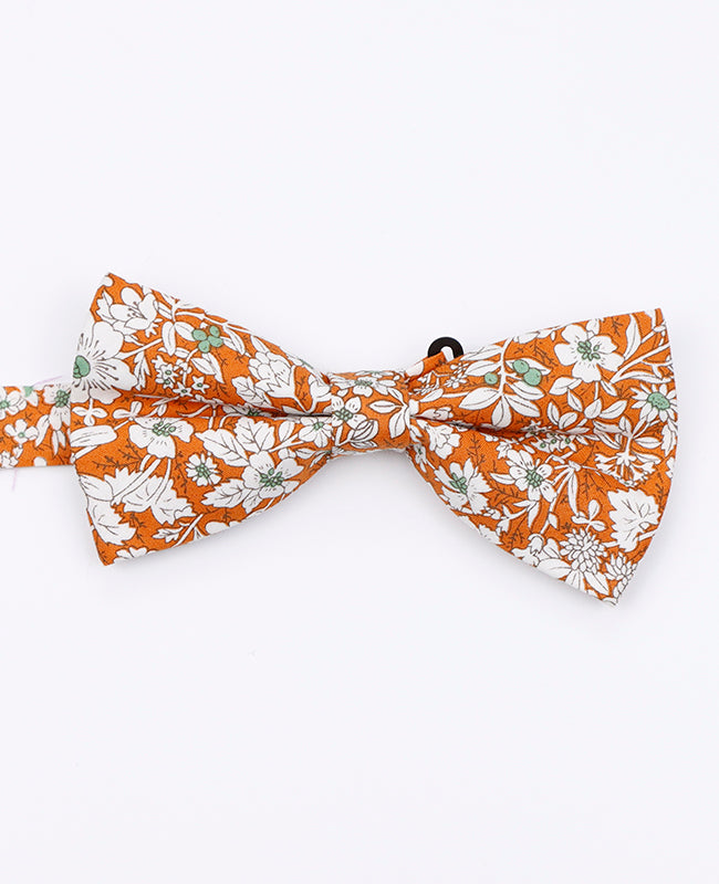 Fliegen Liberty Orange Vater & Sohn aus Baumwolle «Clovis»