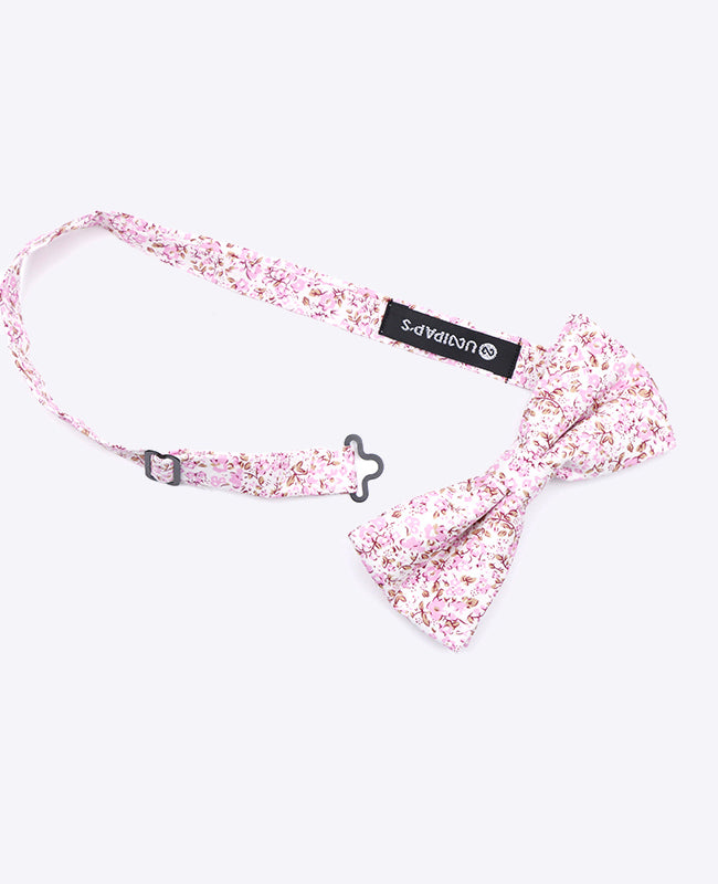 Fliegen Liberty Rosa n°4 Vater & Sohn aus Baumwolle «Gaspard»